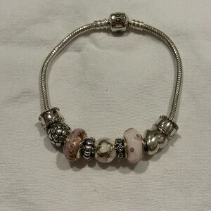 Pandora Charm Bracelet With 9 Charms